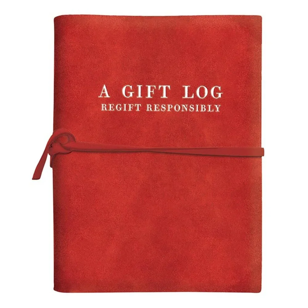 Face to Face Red Suede Journal - Gift Guide: Regift Responsibly/NWT